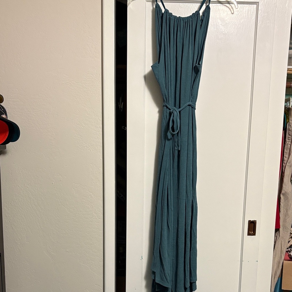 Elegant Teal Maxi Jumpsuit